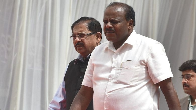 Karnataka Chief Minister H D Kumaraswamy. (Arijit Sen/Hindustan Times via Getty Images)