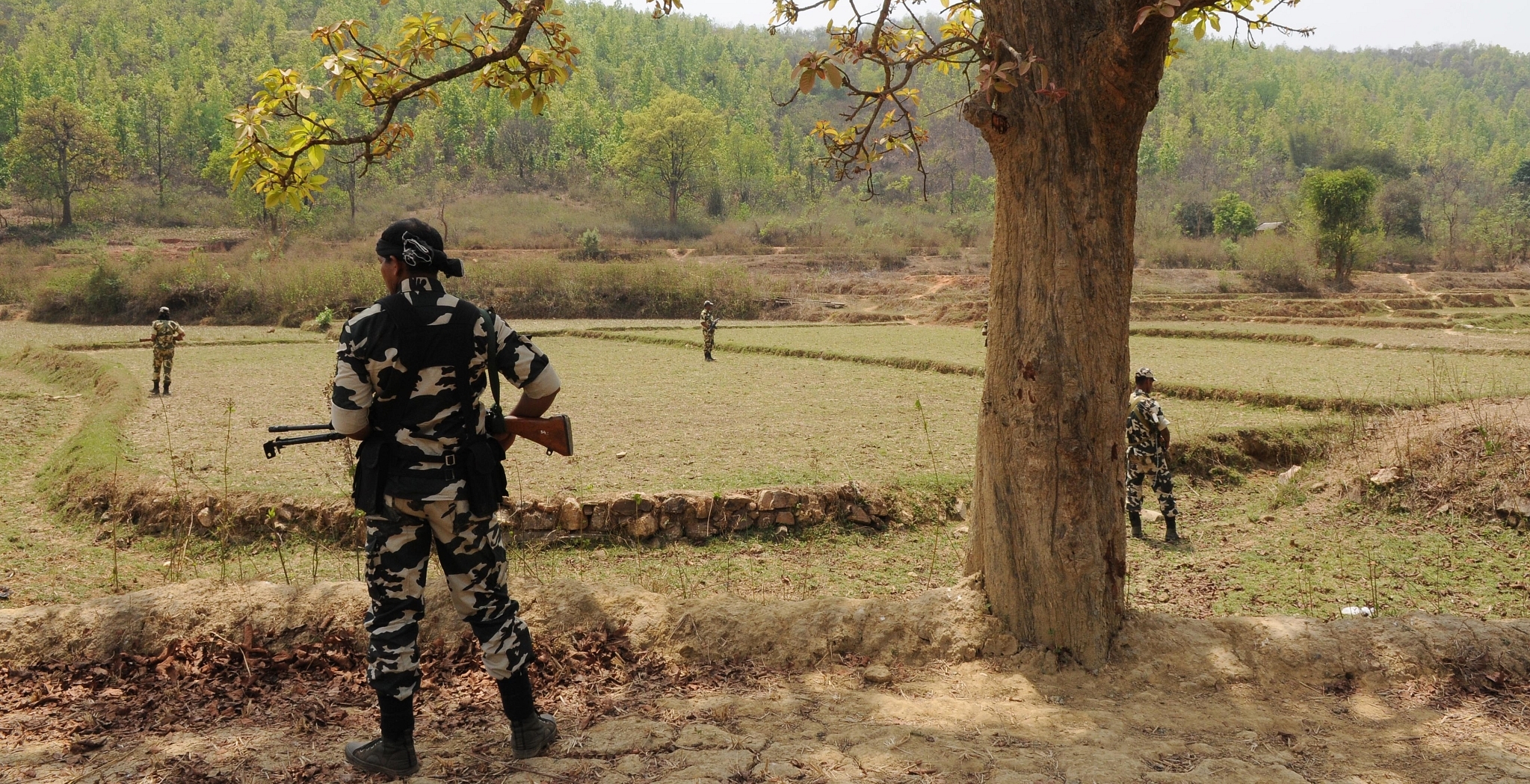 CRPF jawans. (Representative image) (Photo by Subhankar Chakraborty/Hindustan Times via Getty Images)