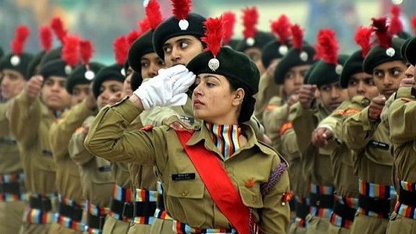 NCC cadets in a parade. (Image via @proshillong/twitter)