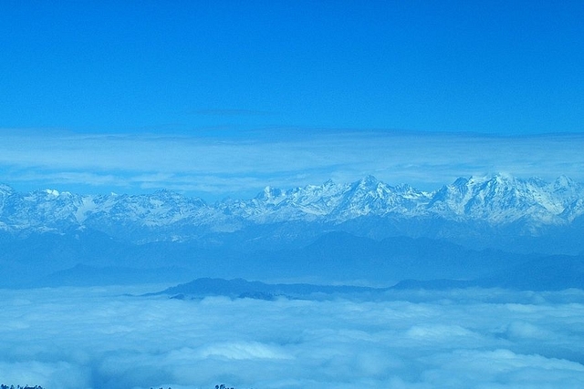 A view of Kumaon Himalayas [By solarshakti Via Wikimedia Commons]