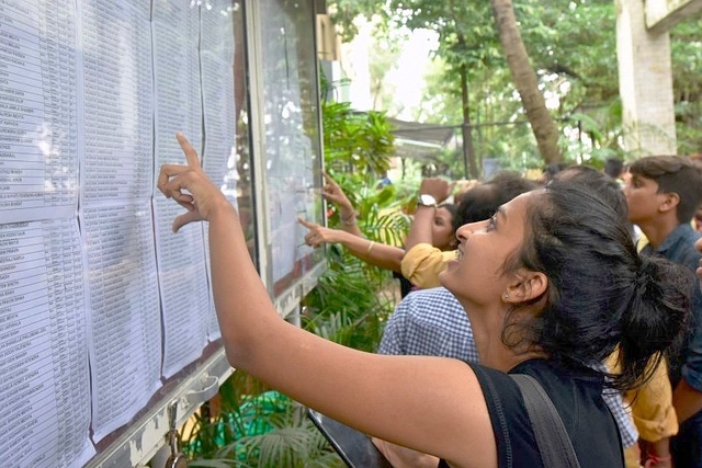 Indian college students.  (Kunal Patil/Hindustan Times via Getty Images)