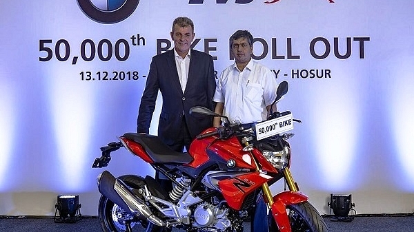 BMW’s 50,000th motorycle rollout (@GaadiKey/Twitter)