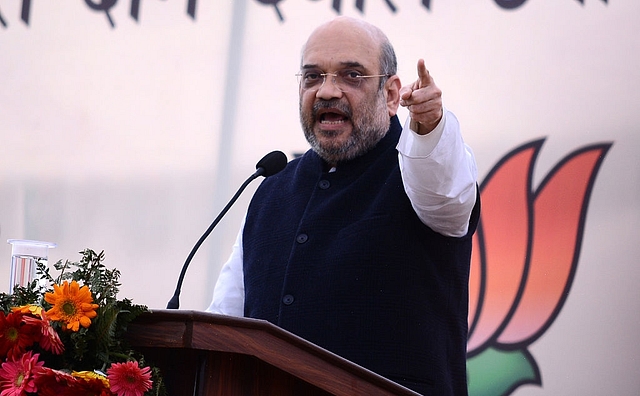 BJP President Amit Shah (Deepak Sansta/Hindustan Times via Getty Images)