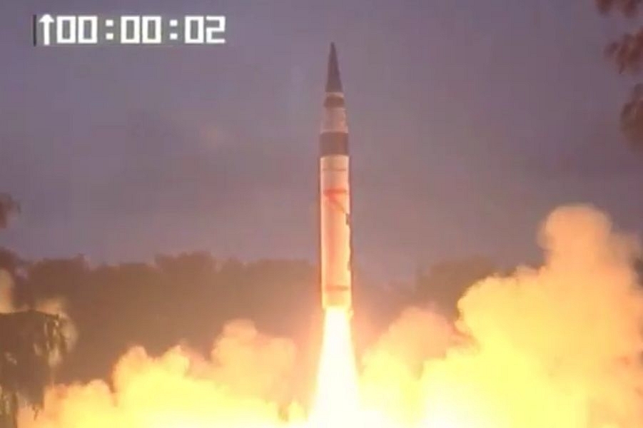 India Successfully Conducts Second Test Of Nuclear Capable Agni-5 Missile In Six Months 