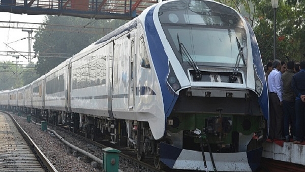 Train 18 in New Delhi. (Pankaj Nangia/India Today Group/Getty Images)