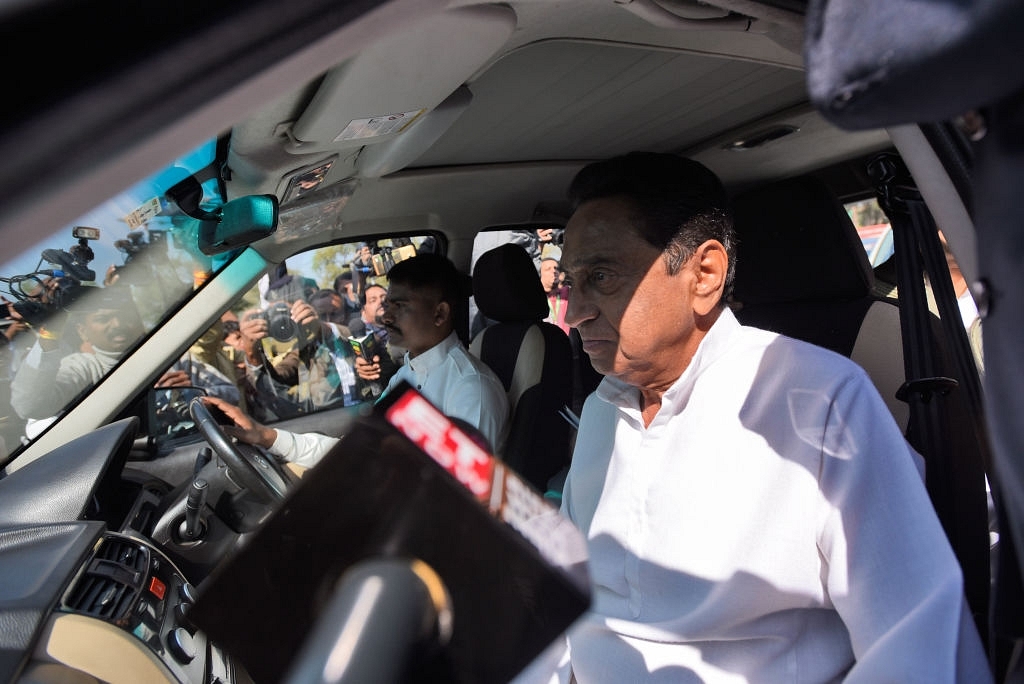 Madhya Pradesh Chief Minister Kamal Nath at Raj Bhavan in Bhopal. (Burhaan Kinu/Hindustan Times via Getty Images)&nbsp;