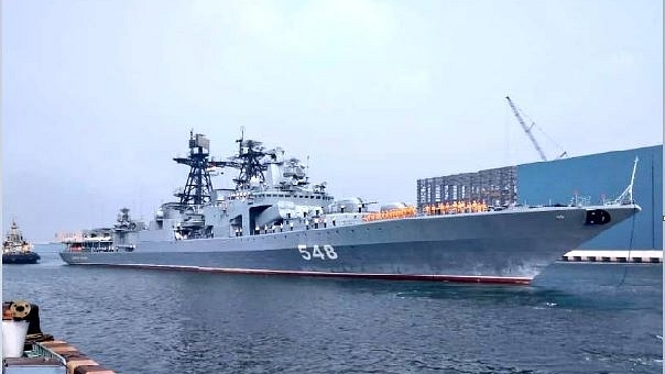 Russian Naval Ship. (@indiannavy/Twitter)