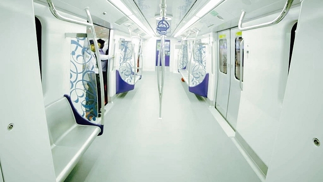 Inside the Hyderabad Metro (@RahulGande/Facebook)