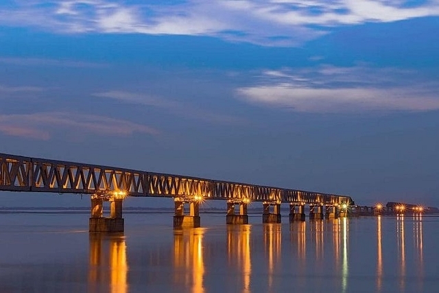 Bogibeel Bridge. (@rajeshmore35220/image via twitter)