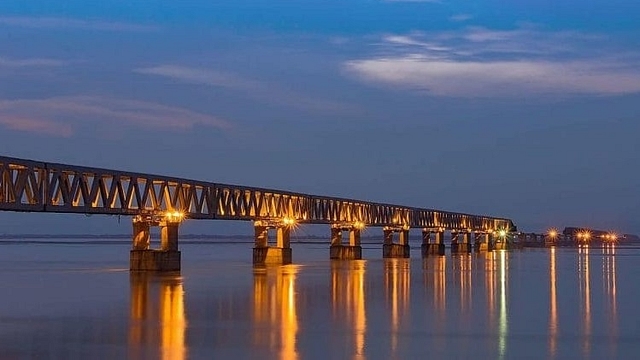 Bogibeel Bridge. (@rajeshmore35220/image via twitter)