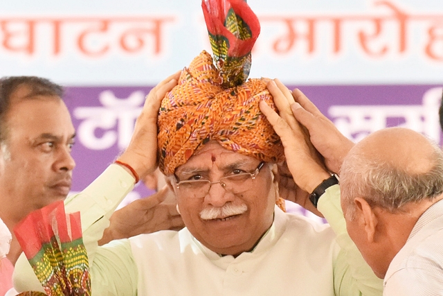 Haryana Chief Minister Manohar Lal Khattar (Sanjeev Verma/Hindustan Times via Getty Images)