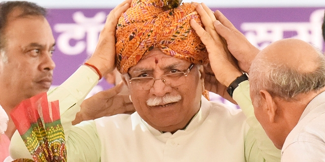 Haryana Chief Minister Manohar Lal Khattar (Sanjeev Verma/Hindustan Times via Getty Images)