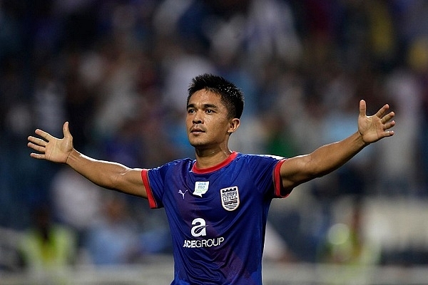 India’s ace striker Sunil Chhetri (Kunal Patil/Hindustan Times via Getty Images)