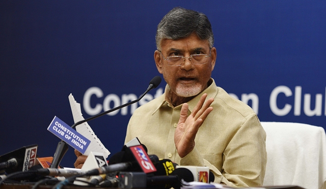 Andhra Pradesh CM Chandrababu Naidu (Photo by Raj K Raj/ Hindustan Times via Getty Images)