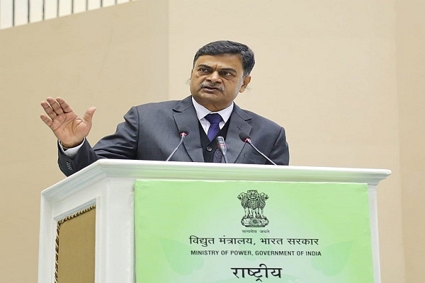 R K Singh speaking at an event in New Delhi. (@RajKSinghIndia/Twitter)