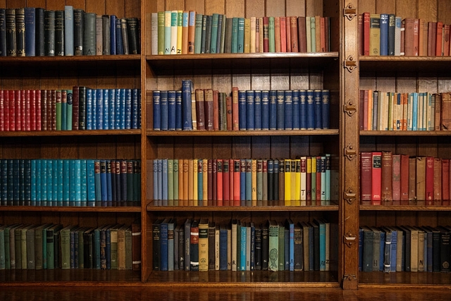 Books on the shelves of a library. (Jack Taylor/Getty Images)