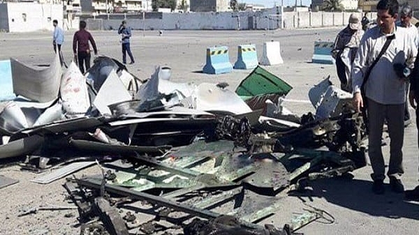 Representative Image. [Debris at the site of the suicide bombing in Chabahar. (Photo by Fars News Agency)]