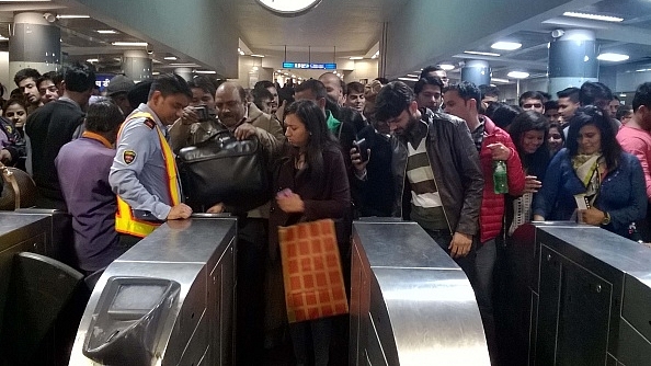 Namma Metro has also recorded a 22.4 per cent increase in passengers, leading to the rise of income by 24.6 per cent. (representative image) (Sanchit Khanna/Hindustan Times via Getty Images)