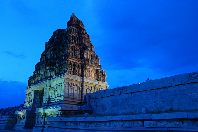 Vittala temple gate Hampi (the Hampi World Heritage Area Management Authority) in Bangalore, Karnataka.  (Photo by Gireesh Gv/The India Today Group/Getty Images)