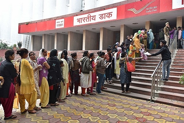 An office of India Post (Saumya Khandelwal/Hindustan Times via Getty Images)