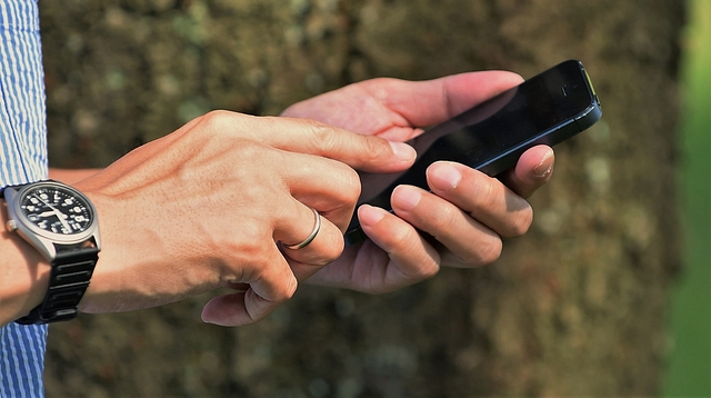 Mobile user. (Photo by Atsushi Tomura/Getty Images)