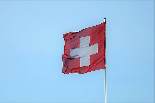 The Swiss flag (Photo by Sean Gallup/Getty Images)