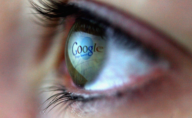 The Google logo is reflected in the eye of a girl (Representative image) (Chris Jackson/Getty Images)&nbsp;