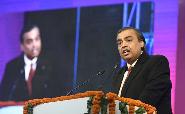 Reliance Chairman, Mukesh Ambani. (Sushil Kumar/Hindustan Times via Getty Images)