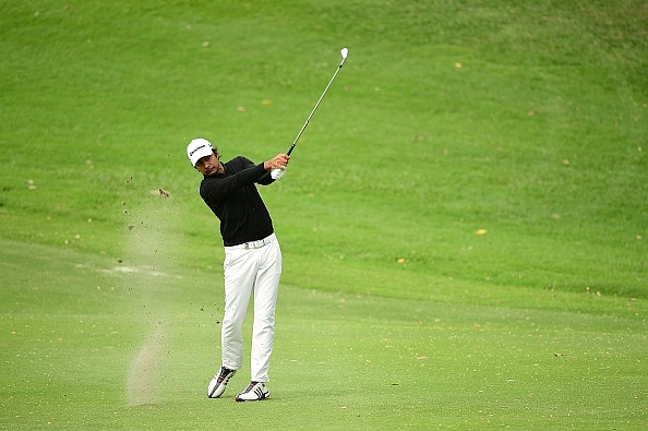 Jyoti Randhawa  during  the Honma Hong Kong Open (Photo by Arep Kulal/Getty Images)