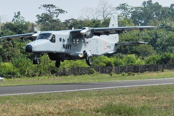 An Indian Navy aircraft. (@indiannavy/Twitter)