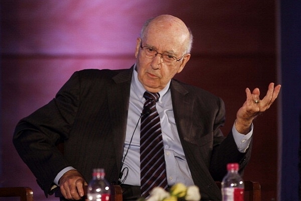 Philip Kotler speaks during a seminar (Sanjeev Verma/Hindustan Times via Getty Images)