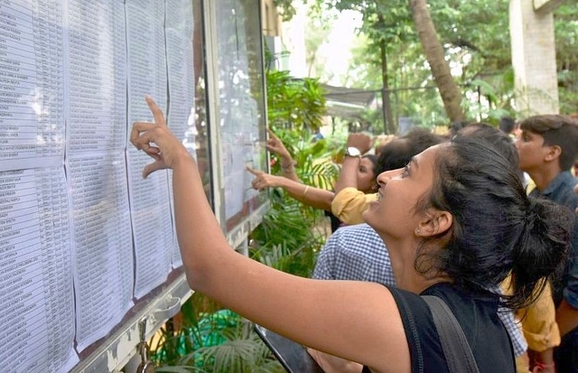 Indian college students.  (Kunal Patil/Hindustan Times via Getty Images)