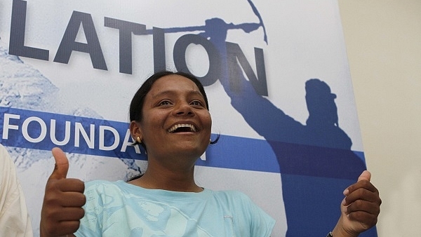 Arunima Sinha, first woman amputee to conquer Mt Everest (Virendra Singh Gosain/Hindustan Times via Getty Images)