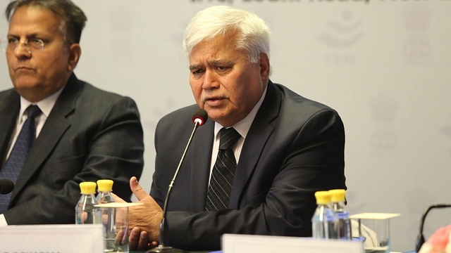 Chairman of TRAI, RS Sharma. (image via Facebook page: TRAI -Telecom Regulatory Authority of India)