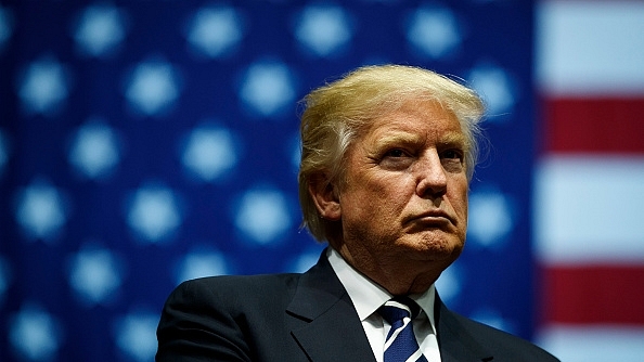 US President Donald Trump during a rally in Michigan (Drew Angerer/Getty Images)