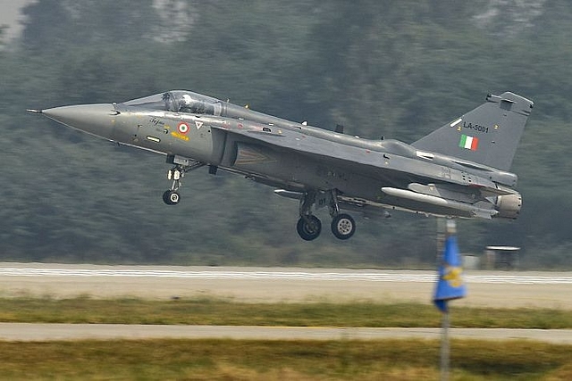 India’s LCA Tejas. (Raj K Raj/Hindustan Times via Getty Images)