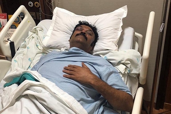 Hospitalised Congress MLA Anand Singh (@kodgedar/Twitter)