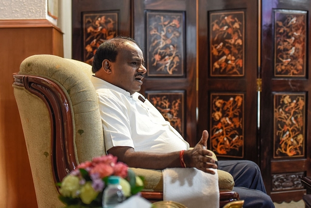 Karnataka Chief Minister H D Kumaraswamy.&nbsp; (Burhaan Kinu/Hindustan Times via Getty Images)&nbsp;