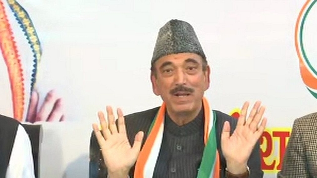 J&amp;K Congress Leader Ghulam Nabi Azad (@ANINews/Twitter)