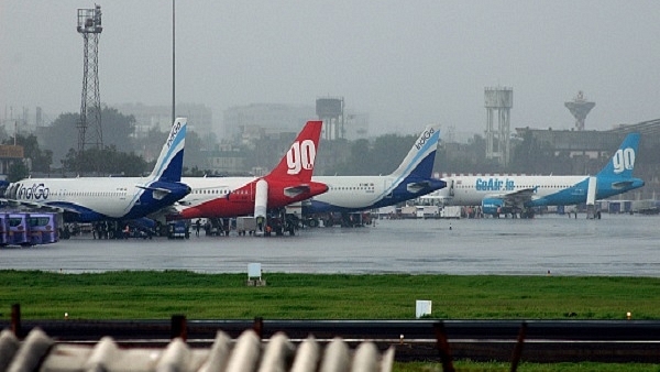 Aircraft before take-off at Mumbai Airport (Vijayanand Gupta/Hindustan Times via Getty Images)