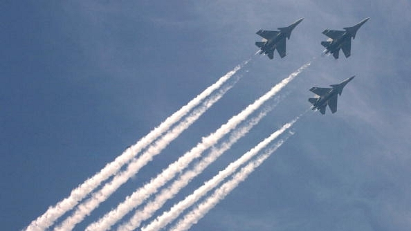 Sukhoi Su-30MKI fighter jets (Shekhar Yadav/India Today Group/Getty Images)