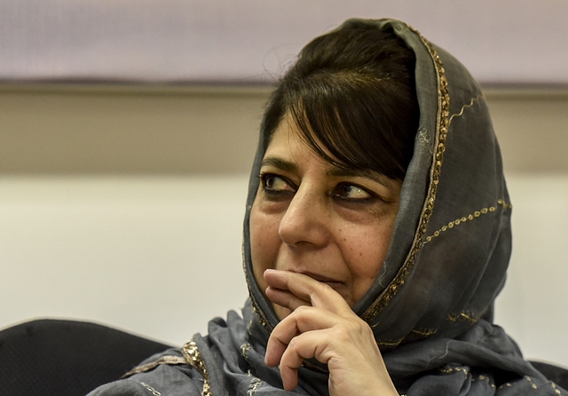 PDP chief Mehbooba Mufti (Photo by Kunal Patil/Hindustan Times via Getty Images)