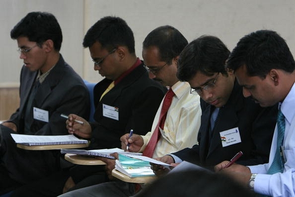 Trainees at the Lal Bahadur Shastri National Academy of Administration in Mussoorie (Ravi S Sahani/The India Today Group/Getty Images)