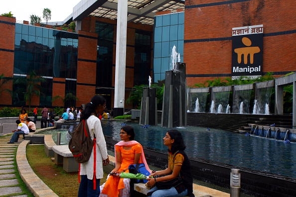 Students at the Manipal Engineering and Medical Group campus in Bengaluru. (Photo by Deepak G Pawar/The India Today Group/Getty Images)