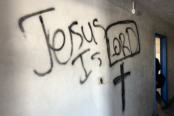 Hate Crime: Hindu Temple Vandalised In US’s Louisville; “Jesus Is All Mighty”, “Jesus Is Lord” Messages Posted On Walls