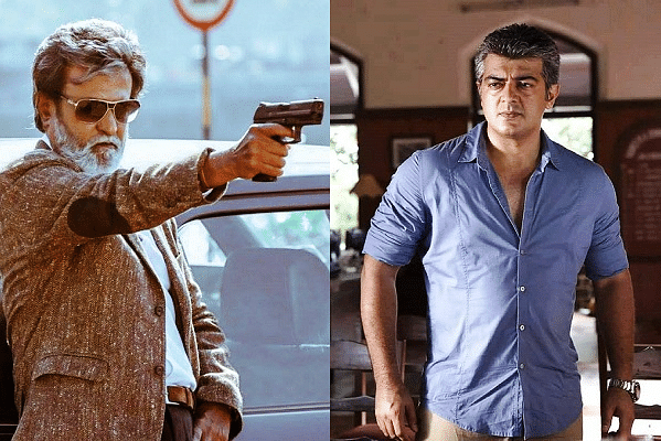 Rajinikanth - left, Ajith Kumar - right (Facebook)