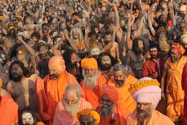 Sadhus going for Shahi Snan (@PrayagrajKumbh/Twitter)