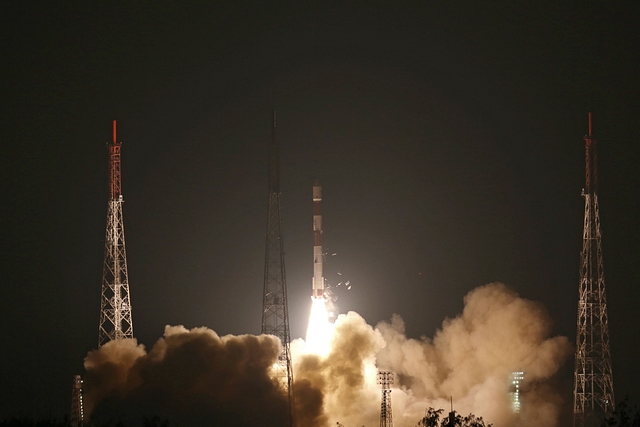 PSLV-C44 lift-off (Photo Via ISRO Website)