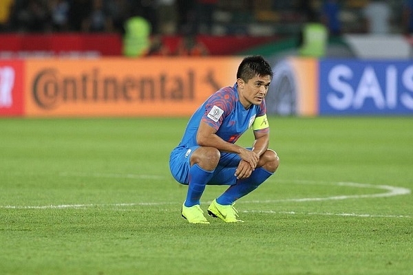 A Dejected Sunil Chhetri (Picture Credits-Facebook)