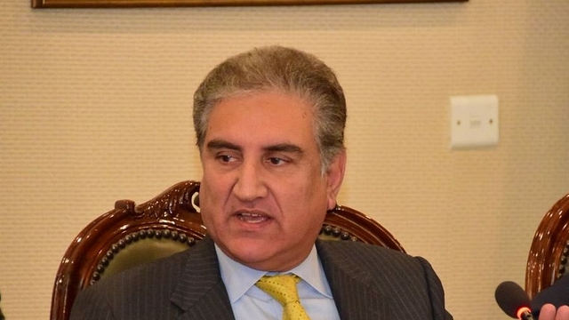 Pakistani Foreign Minister Shah Mahmood Qureshi.  (pic via Twitter)